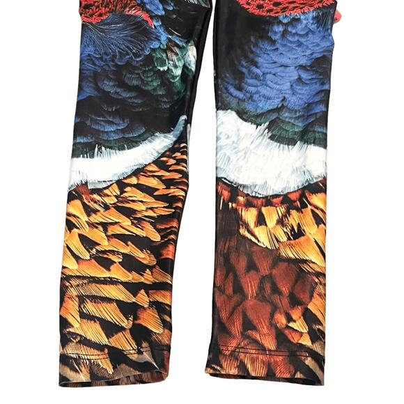 Venor Rooster Print Athletic Leggings Made in USA Activewear Pants Sz 1, XS - Picture 4 of 6